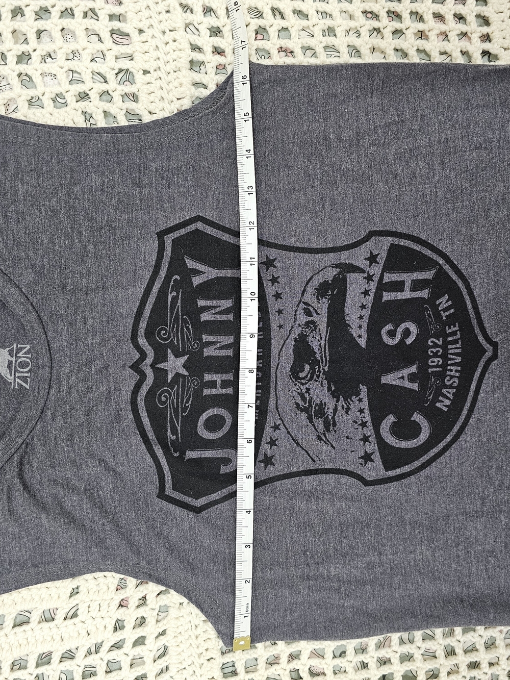 Zion Rootswear Women Johnny Cash American Rebel Tank Top L - Picture 4 of 6